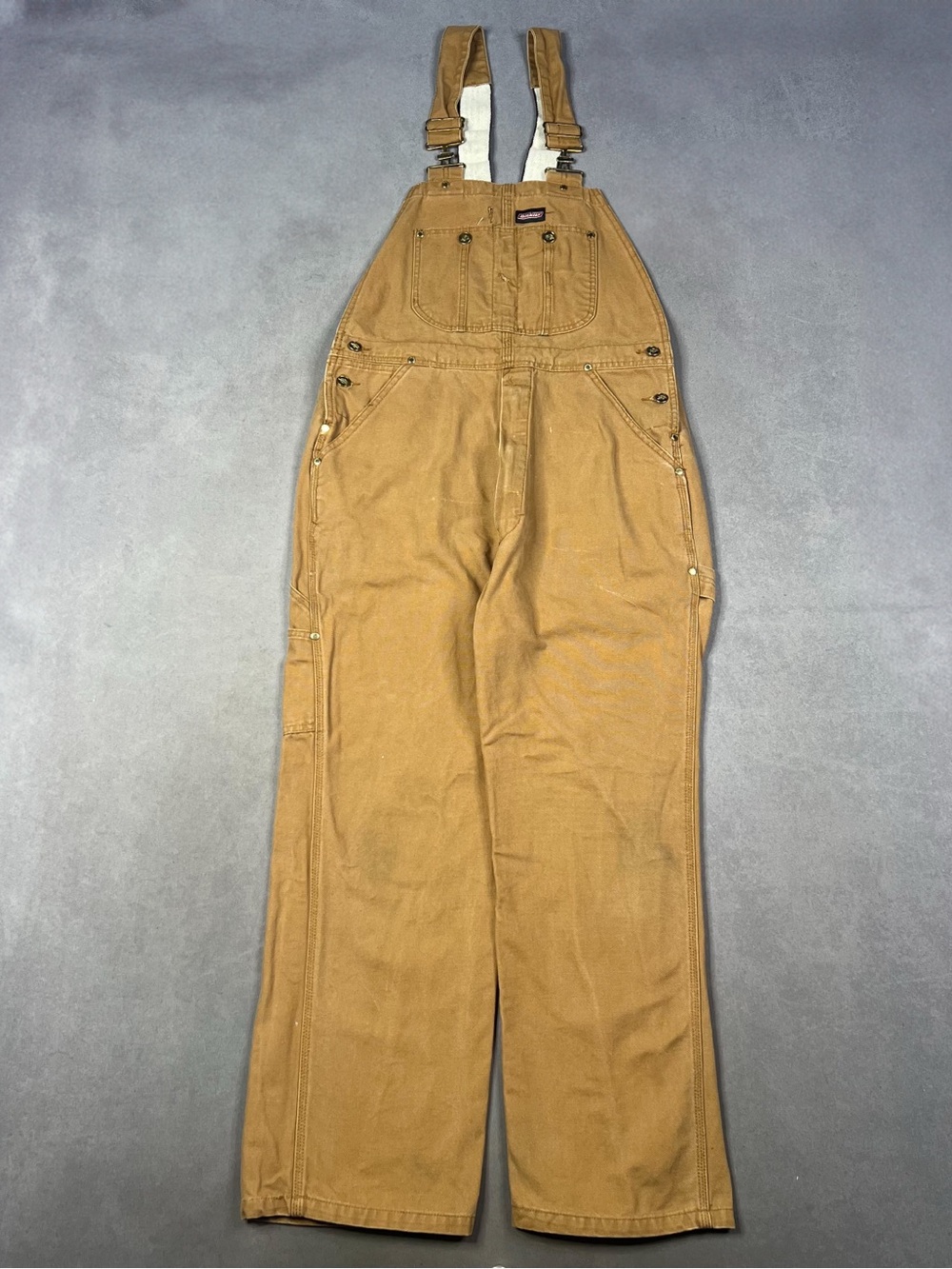Carhartt Women's Tan Canvas Utility Overalls